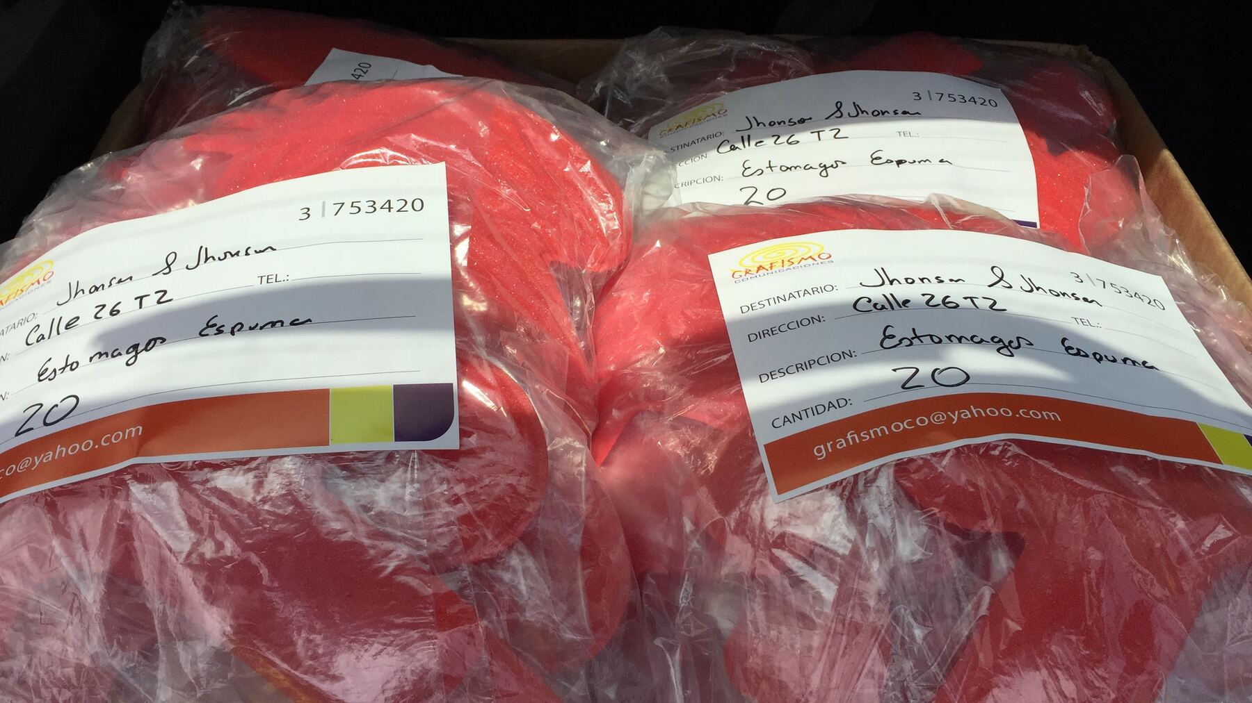 Producción en serie, lista para despacho.